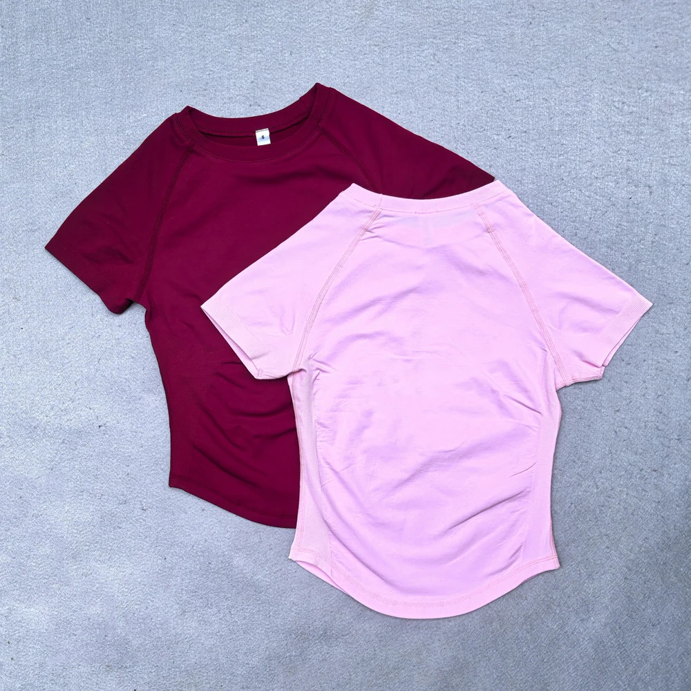 Df Impact Short Sleeve Top Women Workout Top Gym Crop Top Light Weight Yoga Shirt Longline Sports T Shirts Fitness Activewear