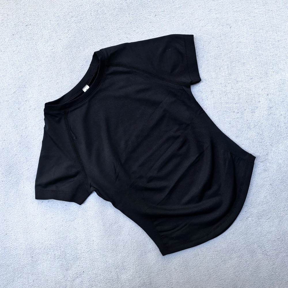Df Impact Short Sleeve Top Women Workout Top Gym Crop Top Light Weight Yoga Shirt Longline Sports T Shirts Fitness Activewear