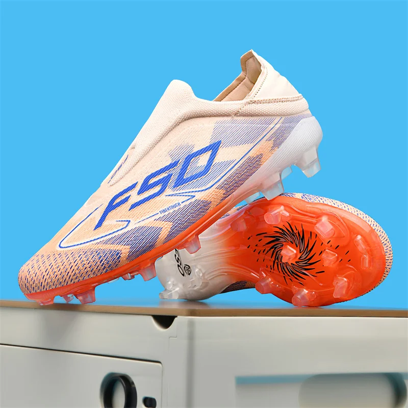 New Men Soccer Shoes Match Indoor Hot-selling Outdoor Football Boots Grass Cleats High-top Futsal Sneakers Non-Slip High-quality