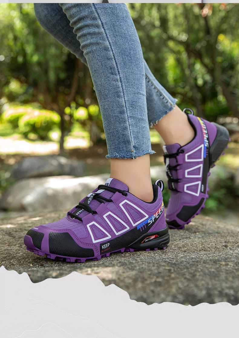 Women's Waterproof Hiking Shoes Outdoor Sports Shoes Women's Walking Travel Sports Shoes Bicycle Sports Shoes Running Sports Sho