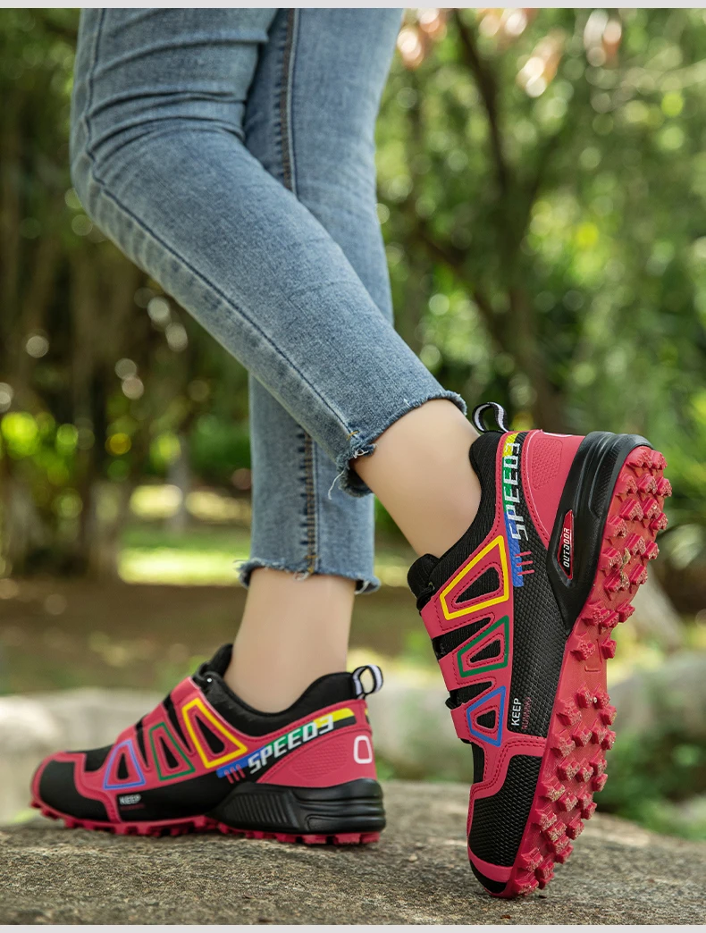 Women's Waterproof Hiking Shoes Outdoor Sports Shoes Women's Walking Travel Sports Shoes Bicycle Sports Shoes Running Sports Sho