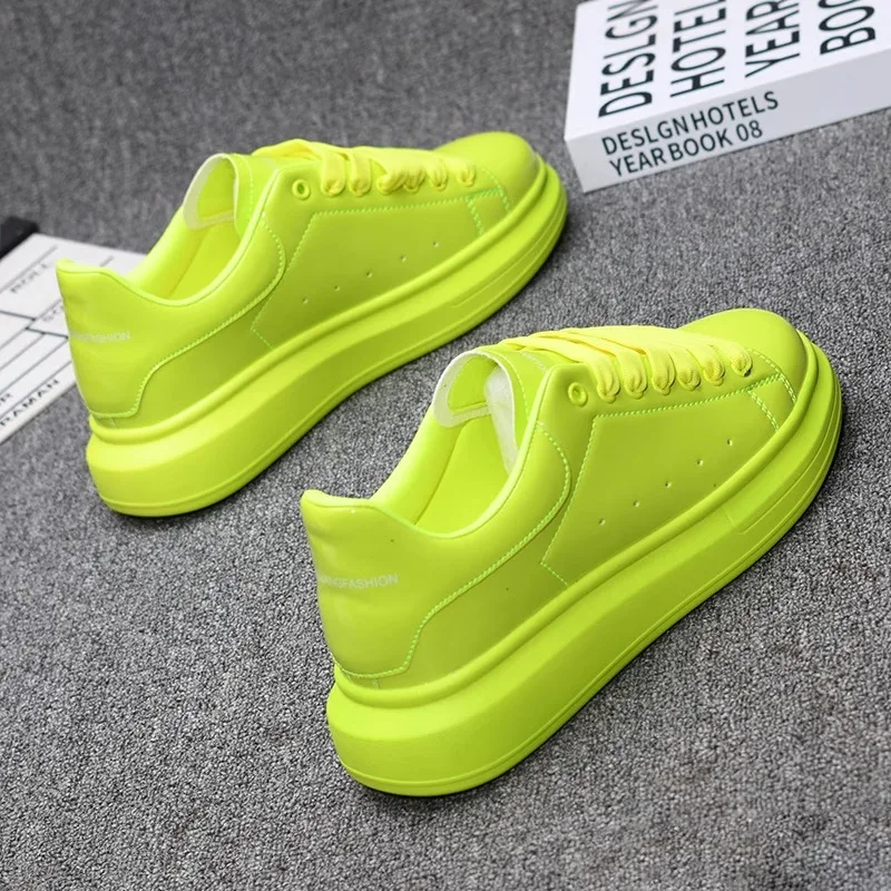 Red lacquered men's shoes Fashion black casual skateboard shoes Outdoor tennis walking shoes Universal men and women