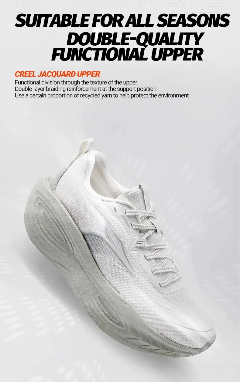 361 Degrees PopBlaze 5 Men Running Shoes New Cushioning Thick-soled Breathable Non-slip Outdoor Jogging Male Sneakers 672532212