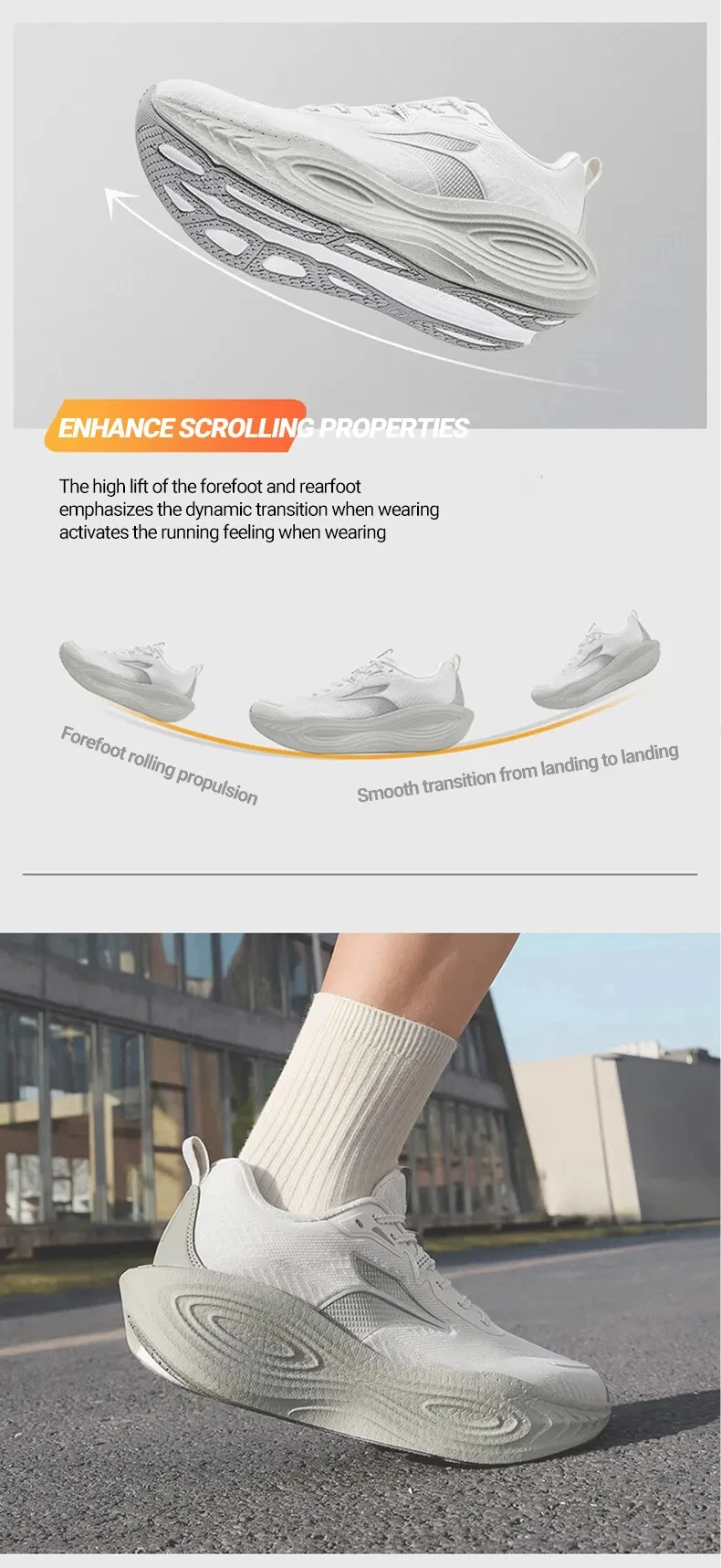 361 Degrees PopBlaze 5 Men Running Shoes New Cushioning Thick-soled Breathable Non-slip Outdoor Jogging Male Sneakers 672532212