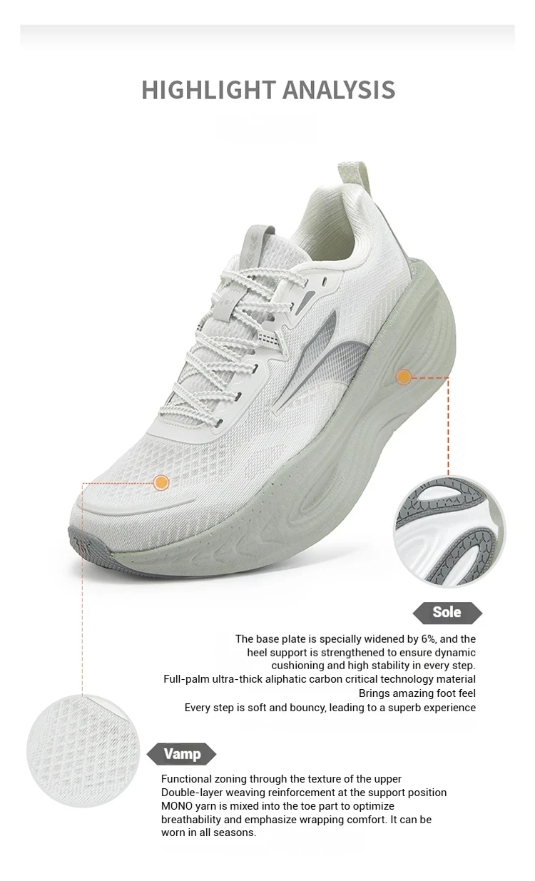 361 Degrees PopBlaze 5 Men Running Shoes New Cushioning Thick-soled Breathable Non-slip Outdoor Jogging Male Sneakers 672532212