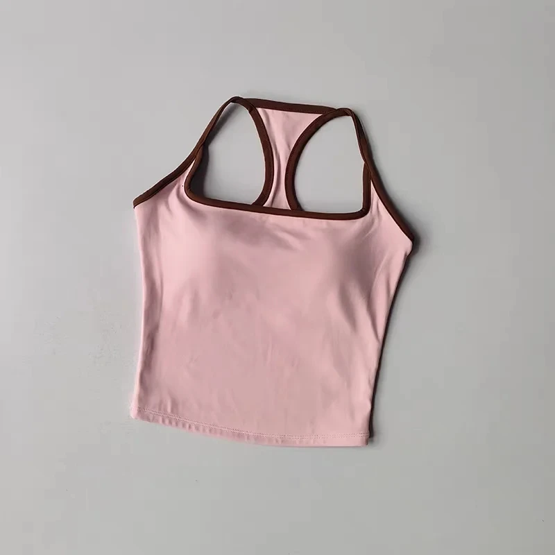 Women's Pilates Tank Top Push-Up Sports Bra Hollow Breathable Fitness Bras Gym Yoga Vest Sexy Running Tops Sportswear