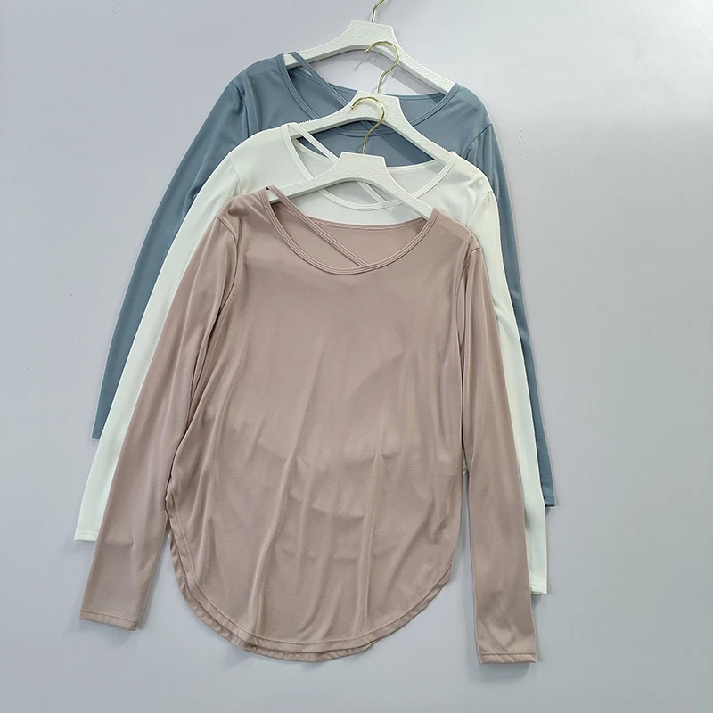Sports Top Women's Loose Running Blouse Quick Drying Large Casual Breathable Sweat Wicking Yoga Suit Long Sleeve Shirt