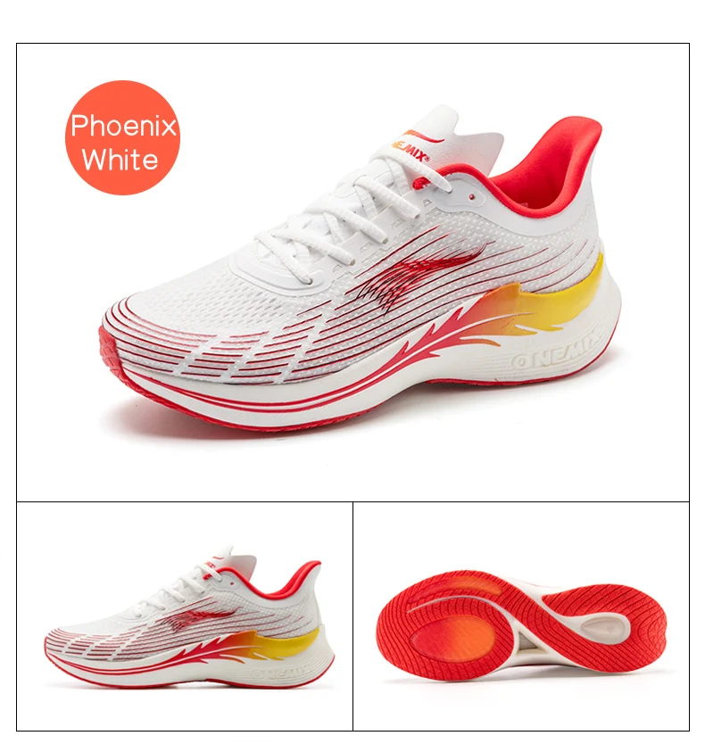 ONEMIX  Running Shoes for Outdoor Marathon Breathable Sport Female Sneakers Lace Up Mesh Athletic Shoes