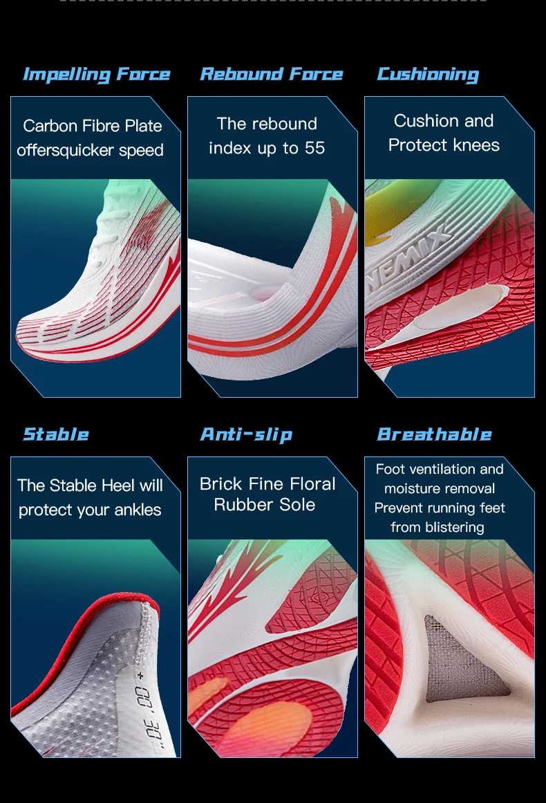 ONEMIX  Running Shoes for Outdoor Marathon Breathable Sport Female Sneakers Lace Up Mesh Athletic Shoes