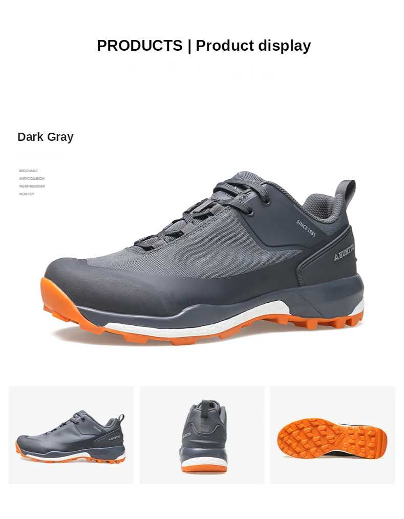 HUMTTO Hiking Shoes Mountain Sneakers for Men Waterproof Camping Trekking Boots Climbing Sport Safety Male Tactical Shoes Mens