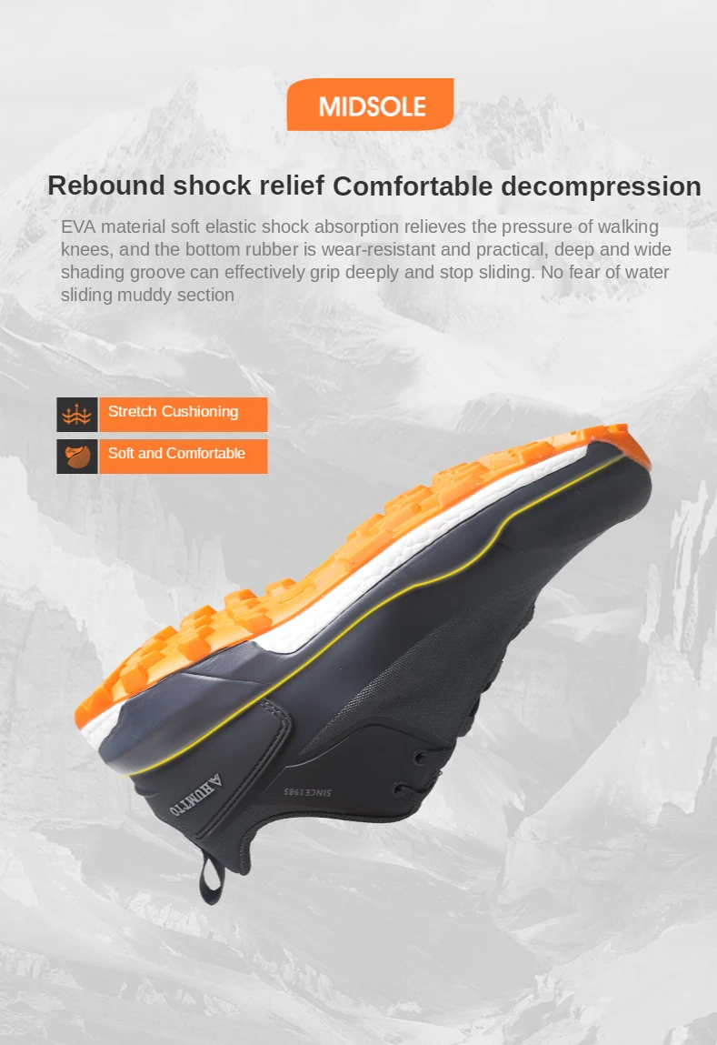 HUMTTO Hiking Shoes Mountain Sneakers for Men Waterproof Camping Trekking Boots Climbing Sport Safety Male Tactical Shoes Mens