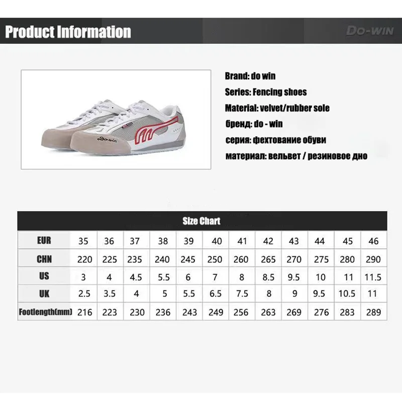 Pro Do-win Fencing Shoes for Men Women Breathable Anti-Slippery Fencing Sneakers Anti-Slippery Sneakers Lightweight Sneakers