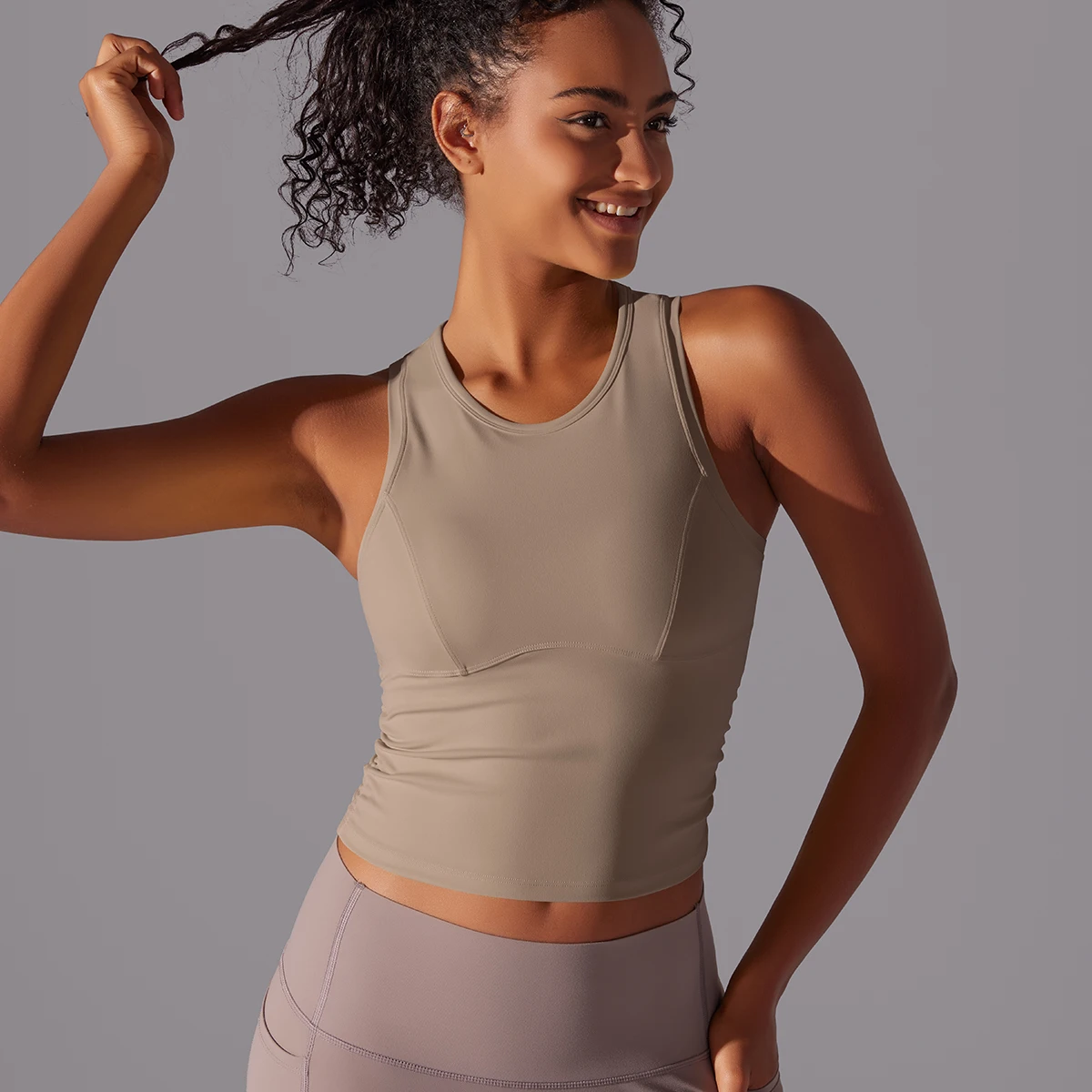 Sleeveless Yoga Vest Slim Sportswear Stretchy Slim Sports Bra Breathable Pleated Tank Top Quick Dry Fitness Wear Sexy Slim Top