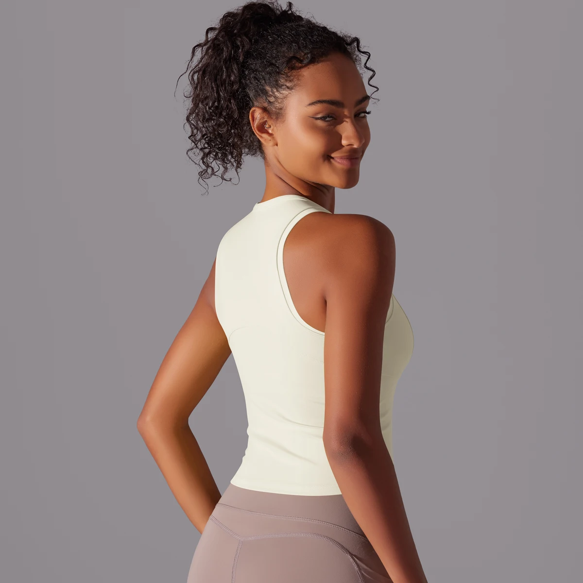 Sleeveless Yoga Vest Slim Sportswear Stretchy Slim Sports Bra Breathable Pleated Tank Top Quick Dry Fitness Wear Sexy Slim Top
