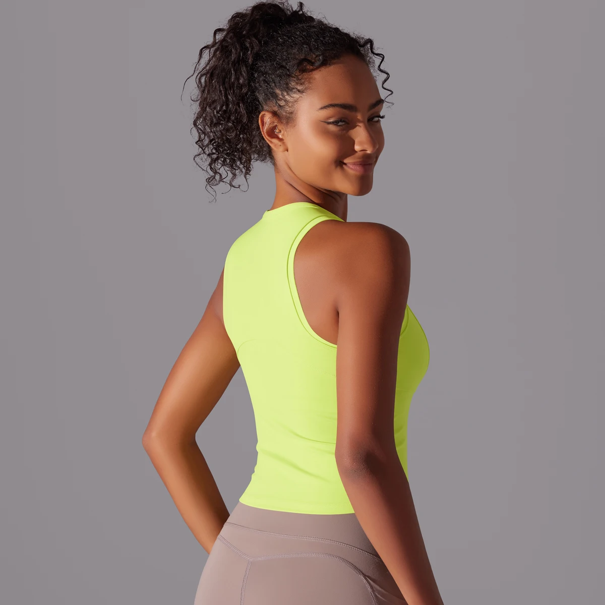 Sleeveless Yoga Vest Slim Sportswear Stretchy Slim Sports Bra Breathable Pleated Tank Top Quick Dry Fitness Wear Sexy Slim Top