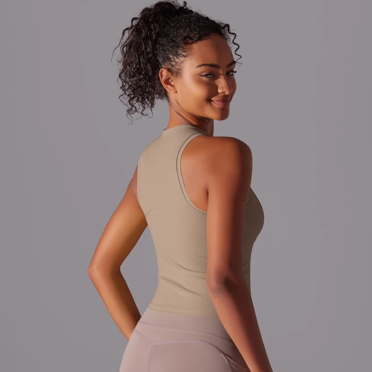 Sleeveless Yoga Vest Slim Sportswear Stretchy Slim Sports Bra Breathable Pleated Tank Top Quick Dry Fitness Wear Sexy Slim Top