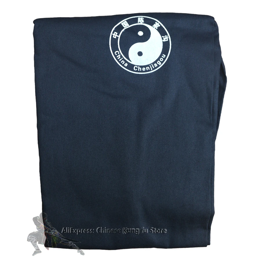 Black Cotton Tai Chi Kung Fu Pants Wushu Martial Arts Wing Chun Qigong Meditation Yoga Trousers