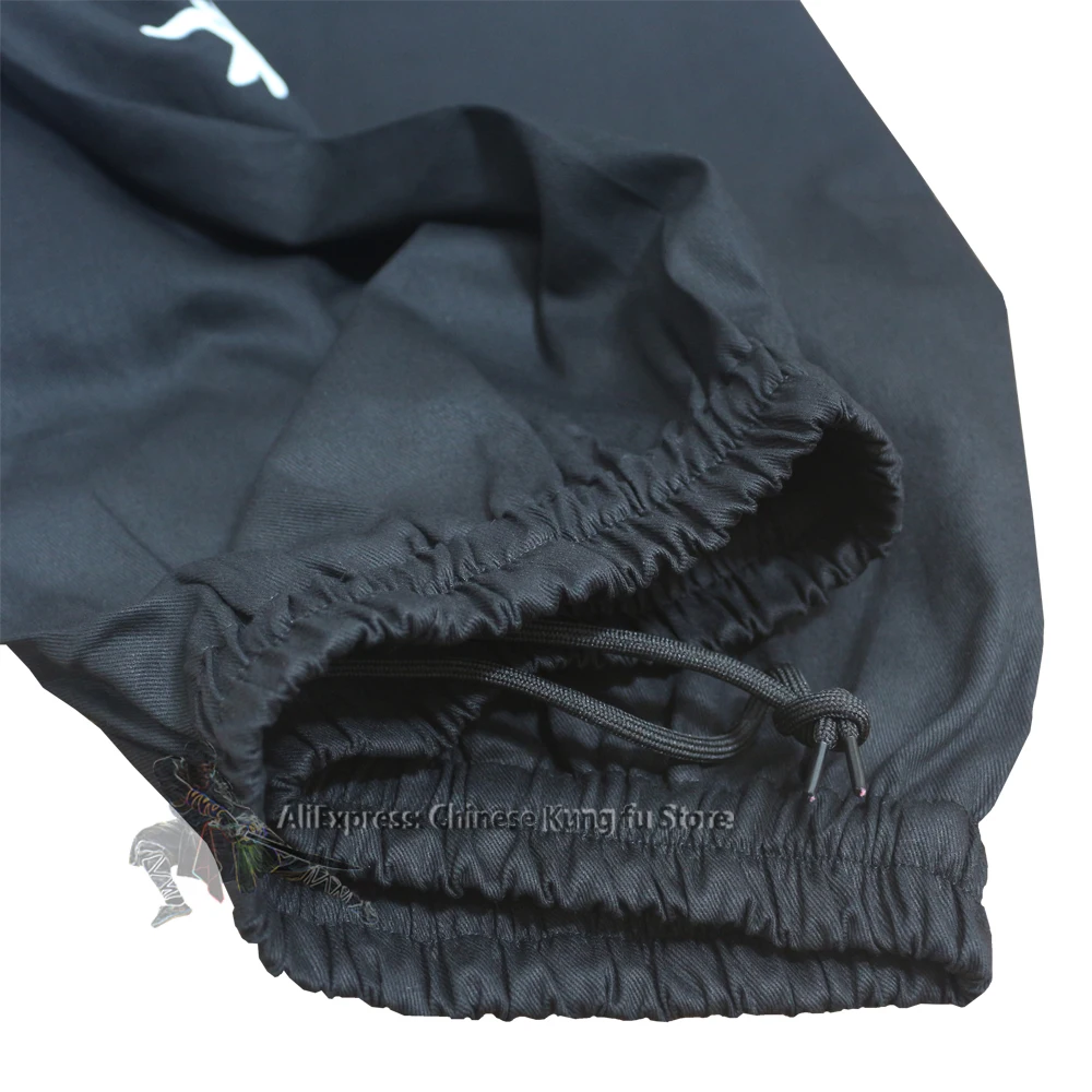 Black Cotton Tai Chi Kung Fu Pants Wushu Martial Arts Wing Chun Qigong Meditation Yoga Trousers