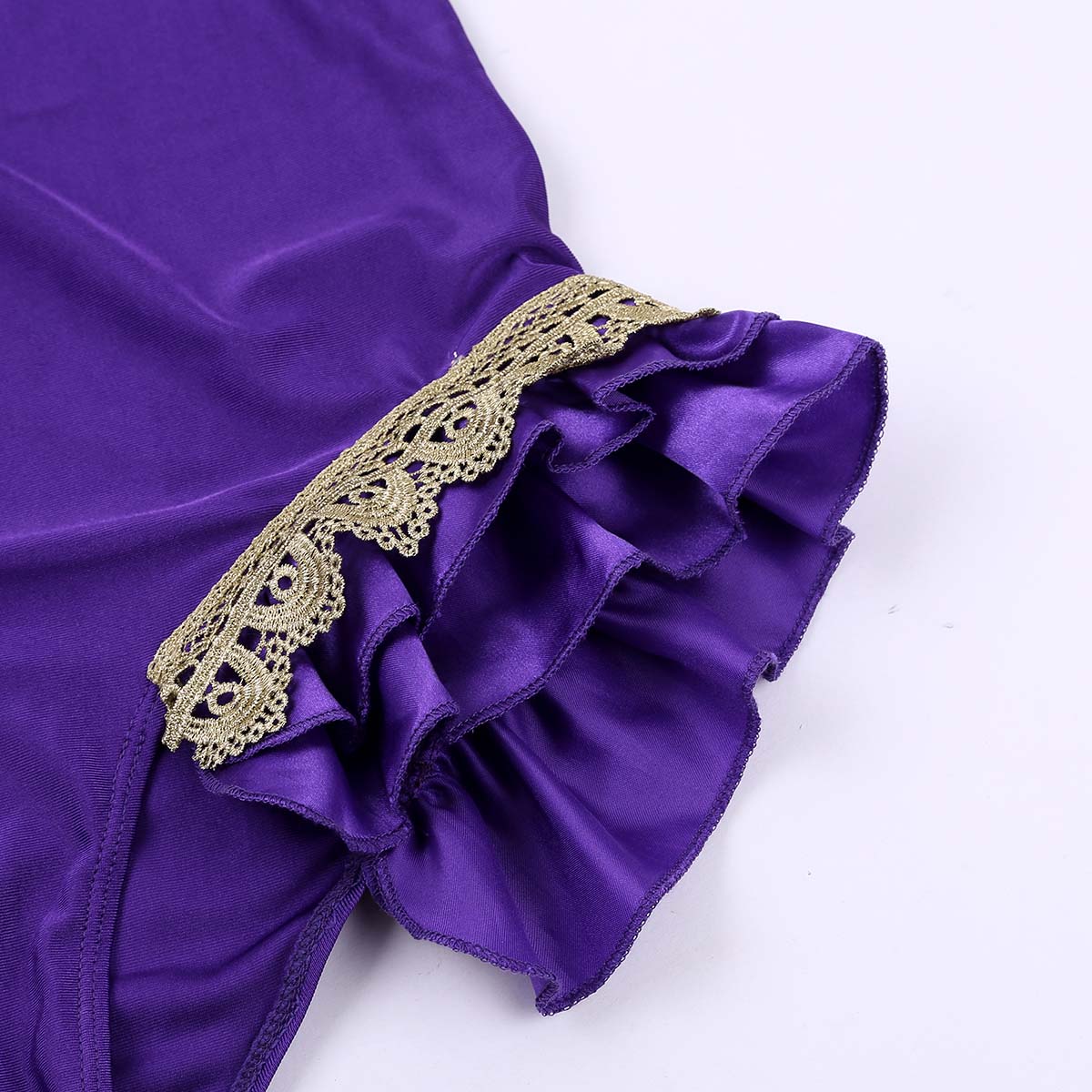 2Pcs Women Adults Dance Cosplay Costume Halloween Party Role Play Outfit Shiny Satin Cape Top With Sleeveless Leotard Bodysuit