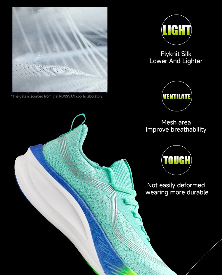2025 IRUNSVAN Marathon Shoes Carbon High Quality Breathable Bounce-Back Cushioning Professional Training Shoes Lightweight