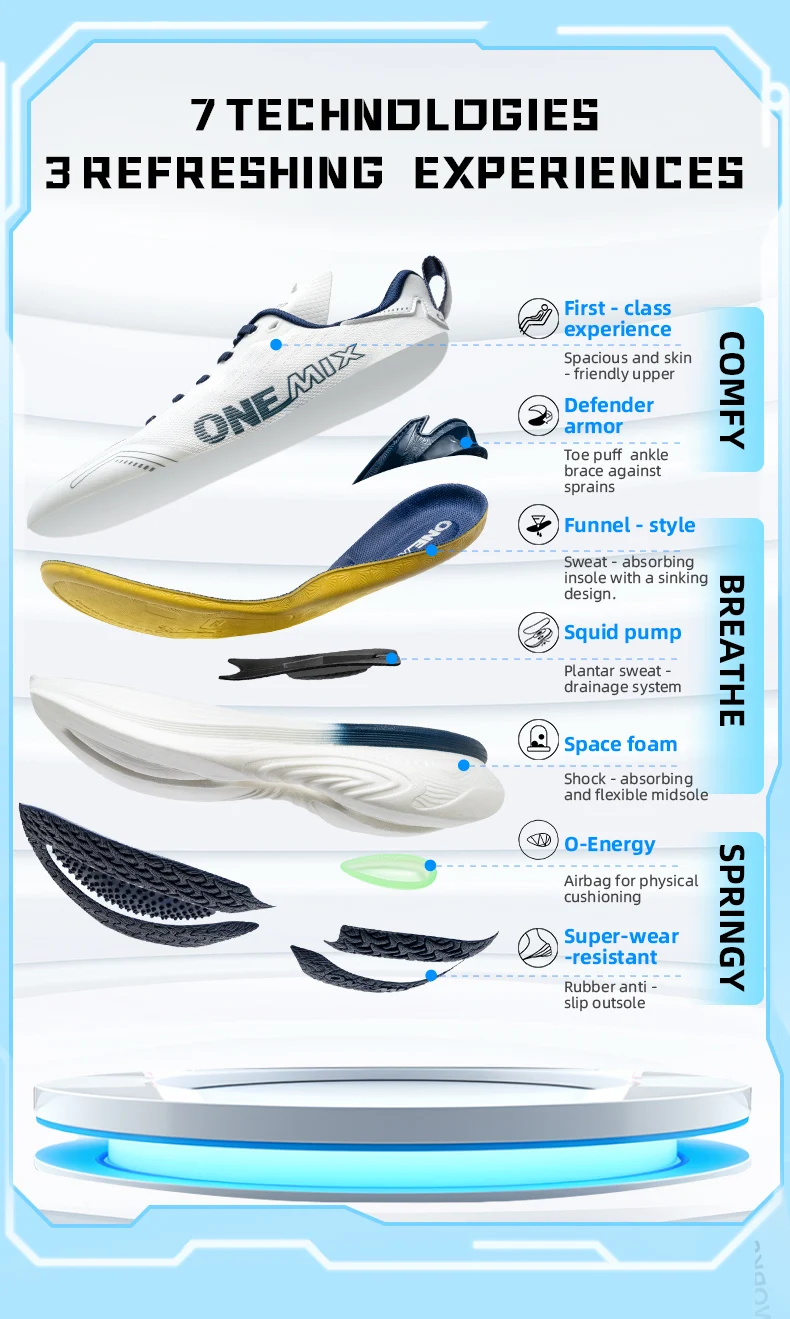 ONEMIX 2026 New Jogging Running Shoes Women and Men Light Sneakers Road Shoes Wear-resistant Fashion Sports Shoes Fitness