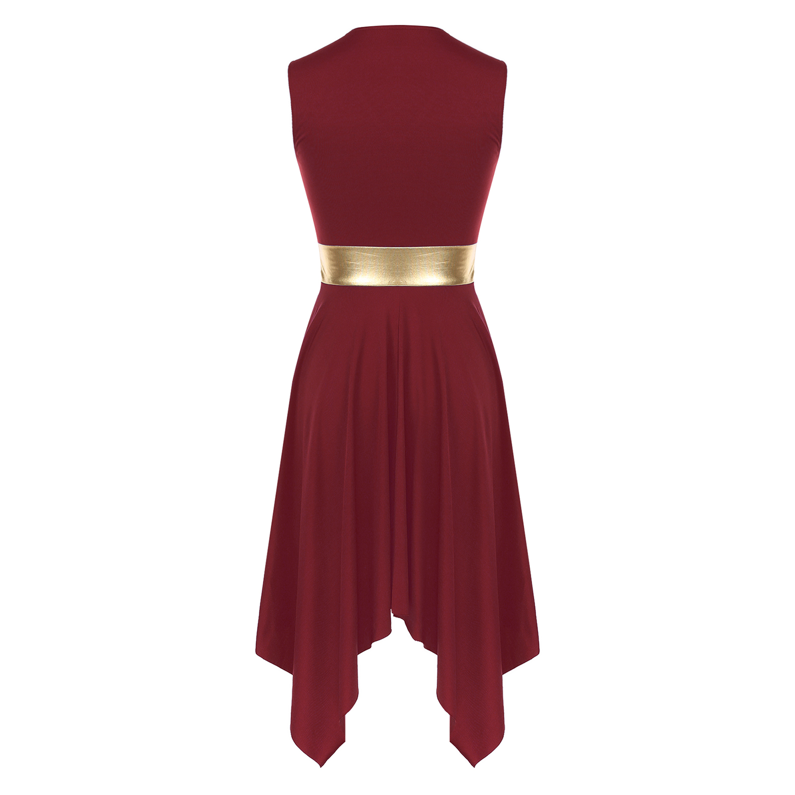 Women Color Block Modern Liturgical Dance Costumes Church Worship Praise Dancewear Stage Performance Costume Lyrical Dance Dress