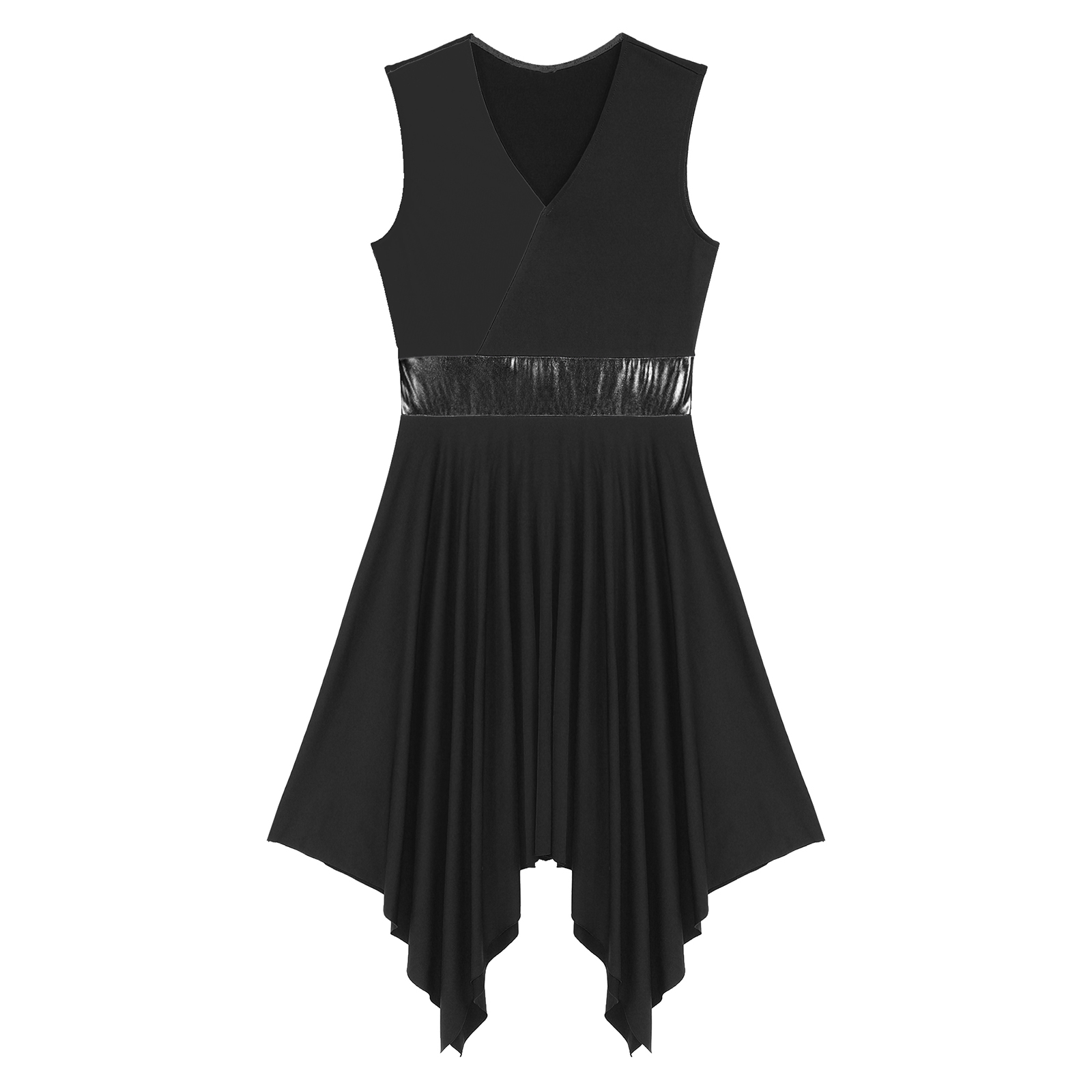 Women Color Block Modern Liturgical Dance Costumes Church Worship Praise Dancewear Stage Performance Costume Lyrical Dance Dress