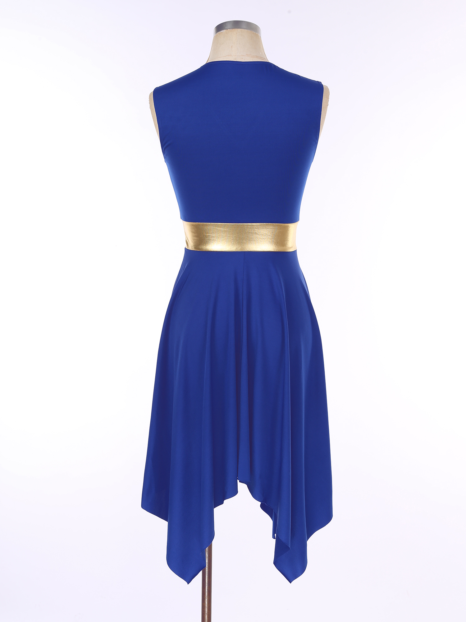 Women Color Block Modern Liturgical Dance Costumes Church Worship Praise Dancewear Stage Performance Costume Lyrical Dance Dress