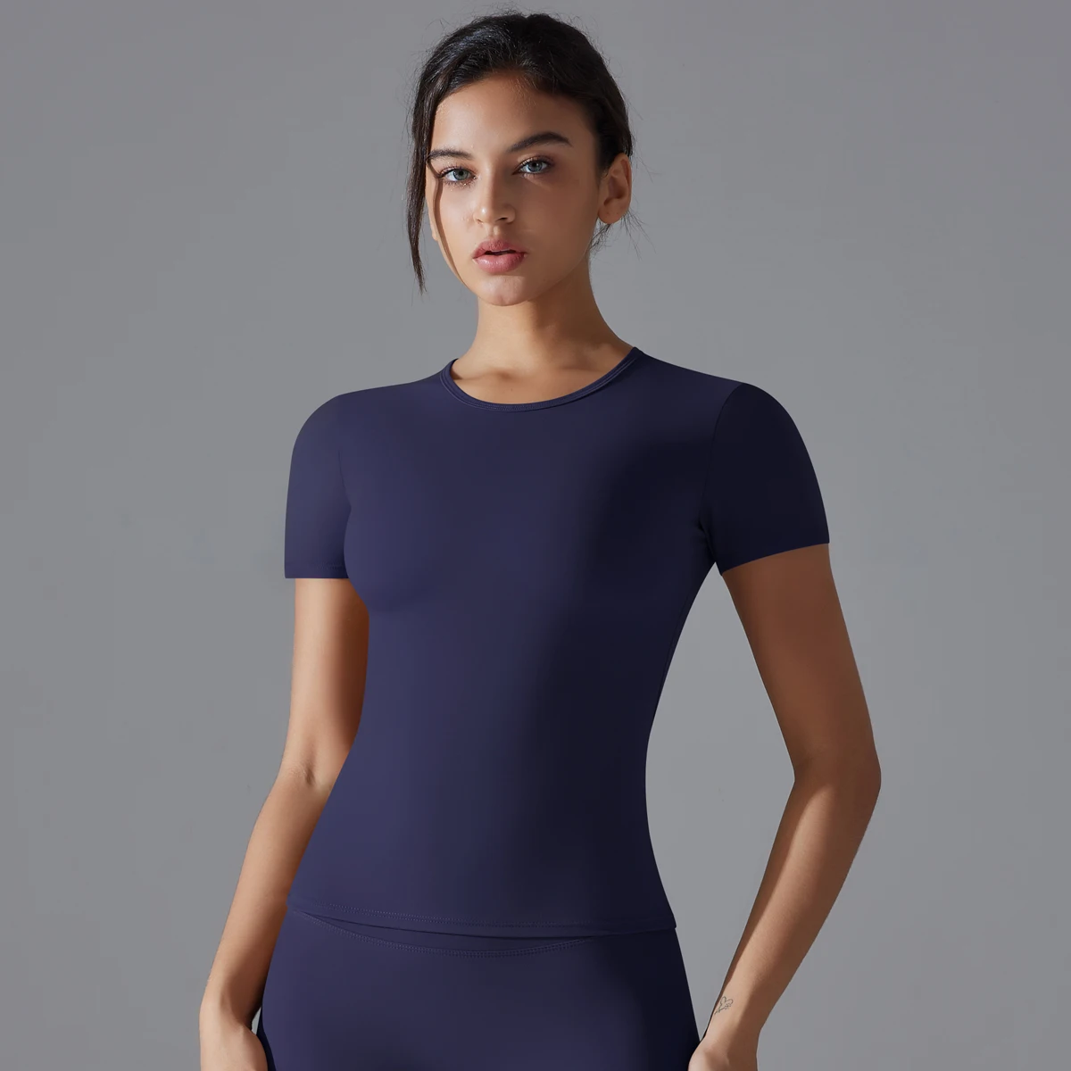 Yoga Vest Training Fitness Top Windproof Running Suit Solid Colour Cycling Fitness Quick Dry Women's Sweatshirt