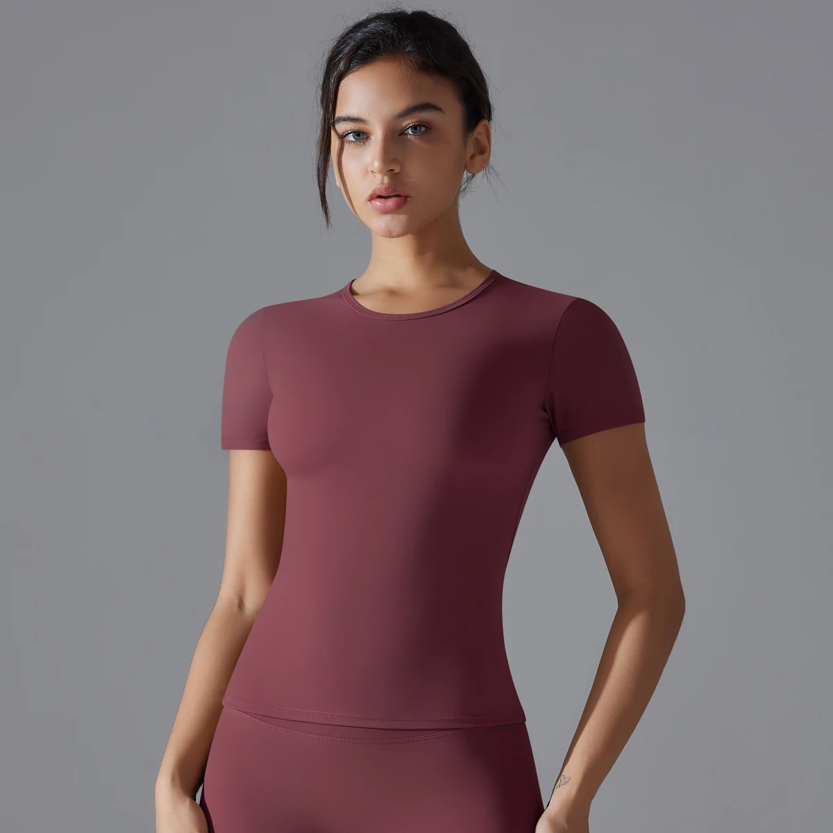 Yoga Vest Training Fitness Top Windproof Running Suit Solid Colour Cycling Fitness Quick Dry Women's Sweatshirt