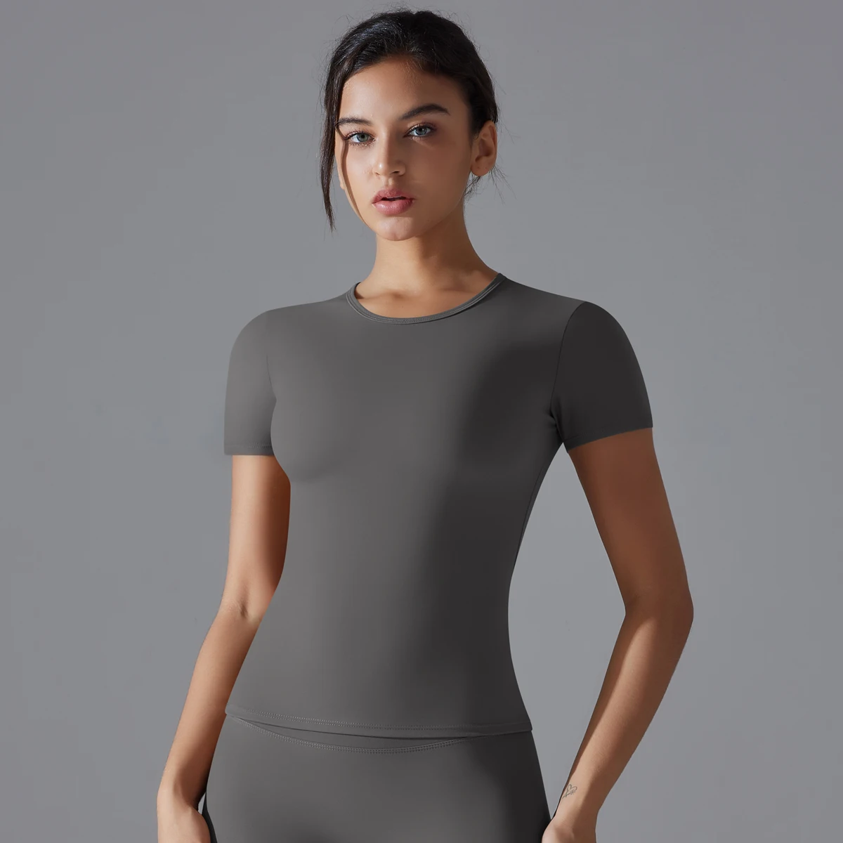 Yoga Vest Training Fitness Top Windproof Running Suit Solid Colour Cycling Fitness Quick Dry Women's Sweatshirt