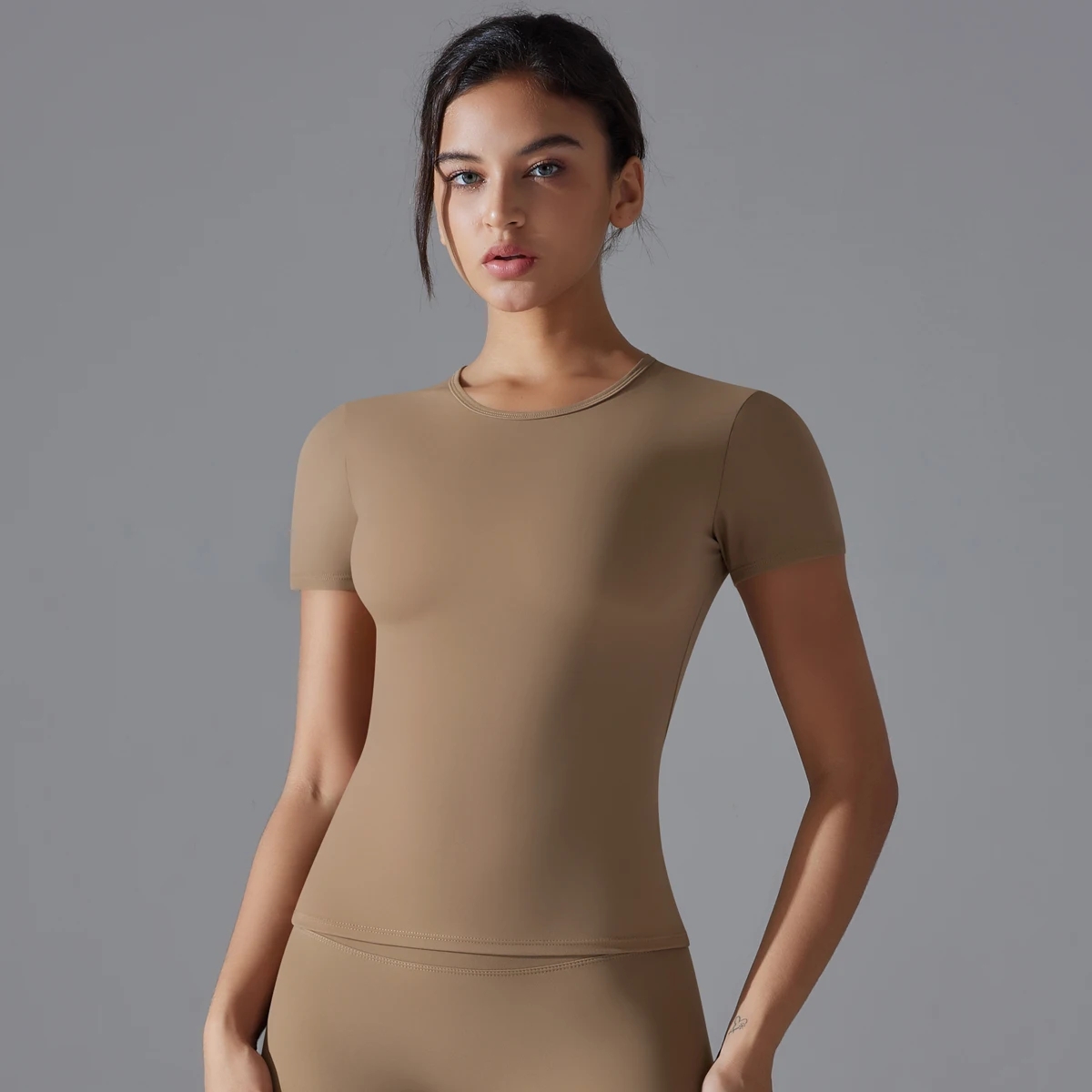 Yoga Vest Training Fitness Top Windproof Running Suit Solid Colour Cycling Fitness Quick Dry Women's Sweatshirt