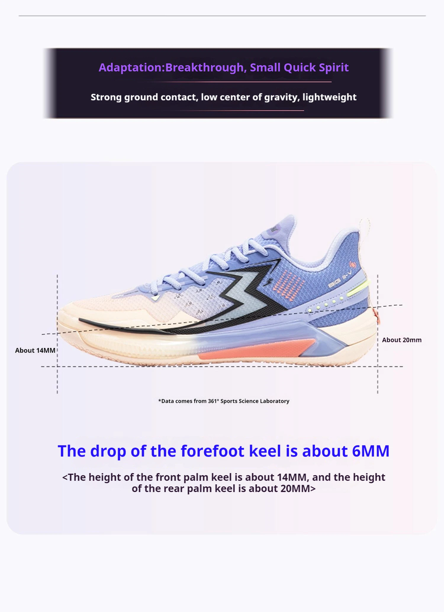 361 Degrees BIG3 5.0 Quick Men Basketball Shoes Cushioning Light Breathable Stable Professional Flexible Male Sneakers 672421121
