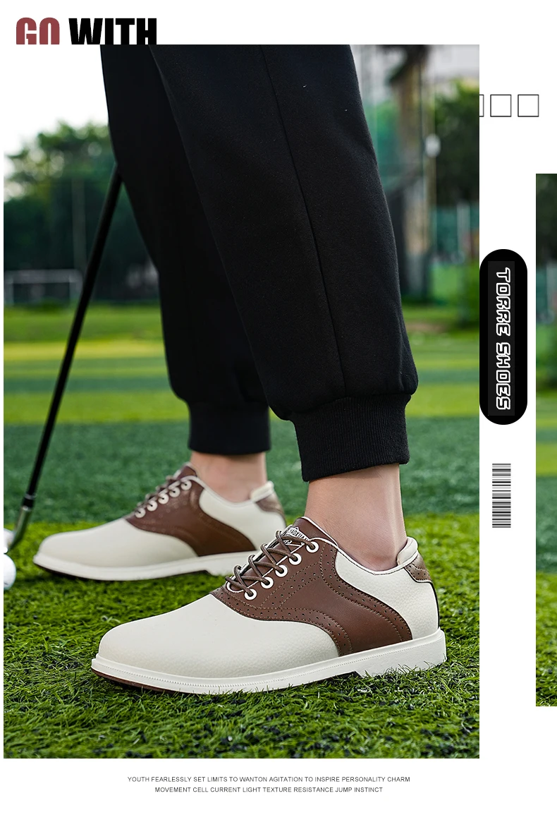 Four Seasons Universal Golf Shoes Men's Waterproof And Breathable Golf fixed Needle BOA Golf Shoes Outdoor Walking Sports Shoes