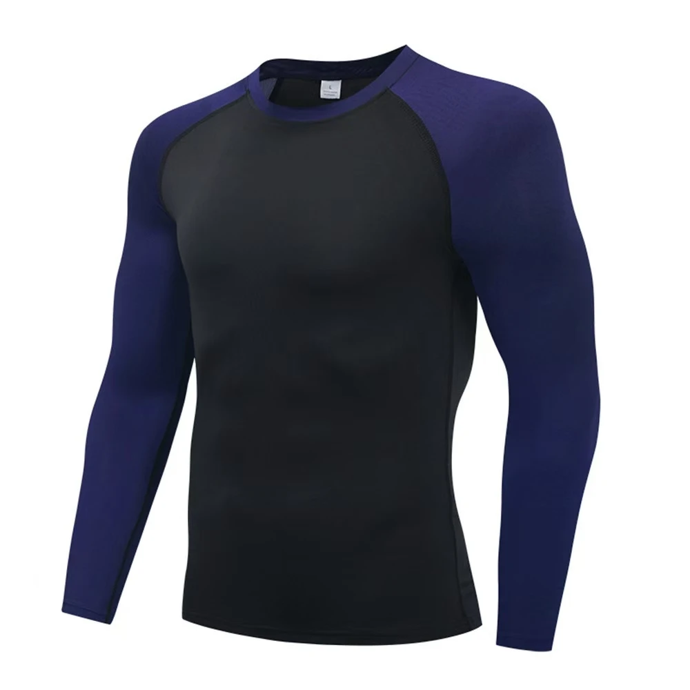 Compression T Shirt Men Long Sleeve Bodybuilding Running Shirt Quick Dry Workout Fitness Tights Gym Sport T-shirt Men Rashgard