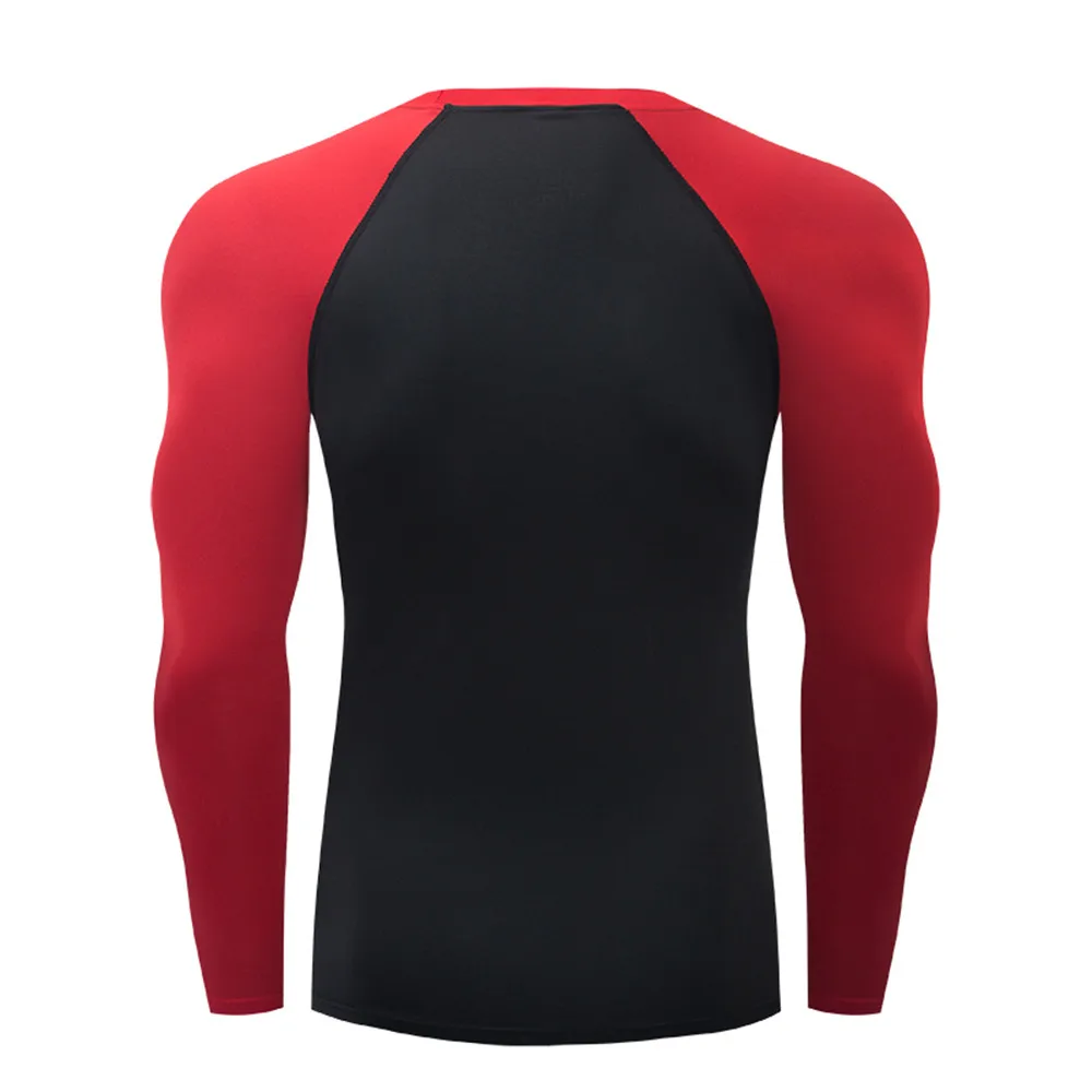 Compression T Shirt Men Long Sleeve Bodybuilding Running Shirt Quick Dry Workout Fitness Tights Gym Sport T-shirt Men Rashgard