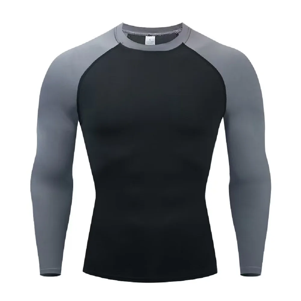 Compression T Shirt Men Long Sleeve Bodybuilding Running Shirt Quick Dry Workout Fitness Tights Gym Sport T-shirt Men Rashgard