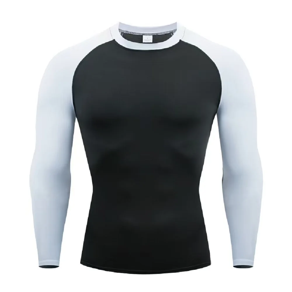 Compression T Shirt Men Long Sleeve Bodybuilding Running Shirt Quick Dry Workout Fitness Tights Gym Sport T-shirt Men Rashgard