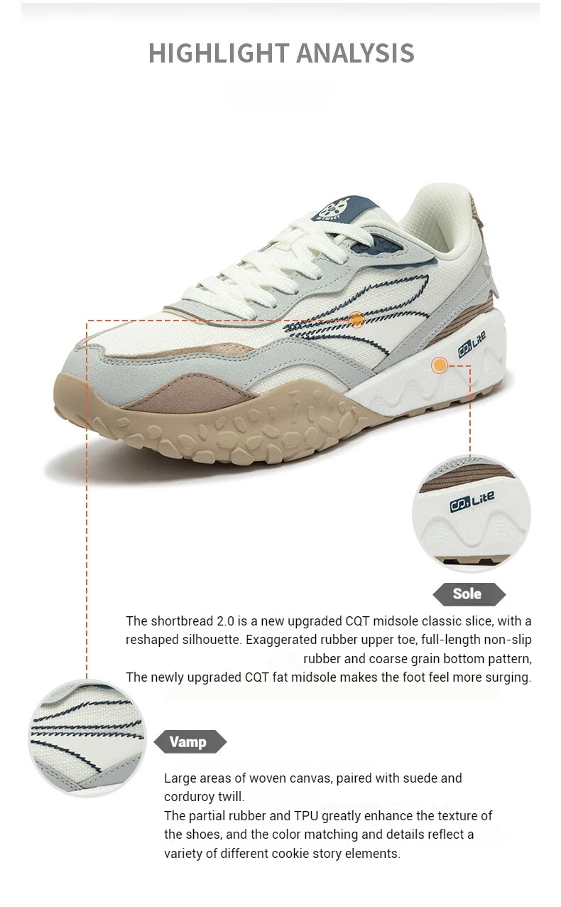 361 Degrees Men's Sports Shoes Autumn Couple New Mesh Retro Wear-resistant Non-Slip Casual Thick-soled Sneakers Male 672446763