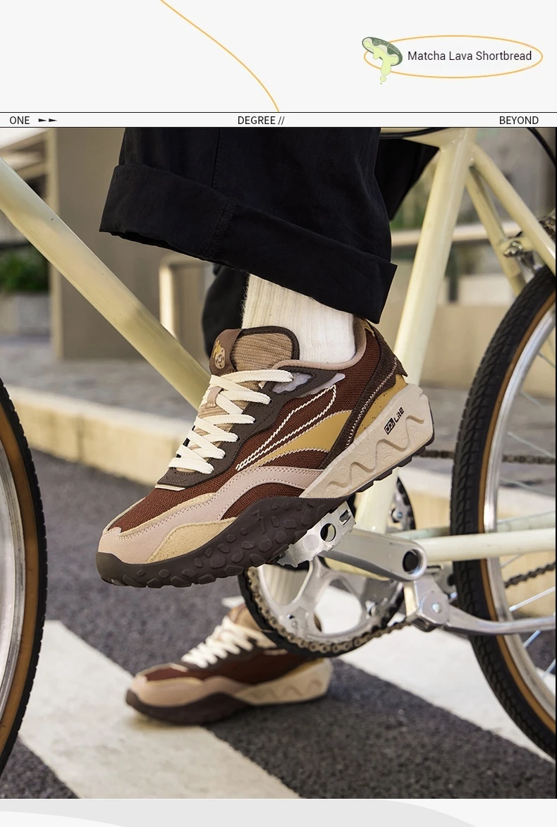 361 Degrees Men's Sports Shoes Autumn Couple New Mesh Retro Wear-resistant Non-Slip Casual Thick-soled Sneakers Male 672446763