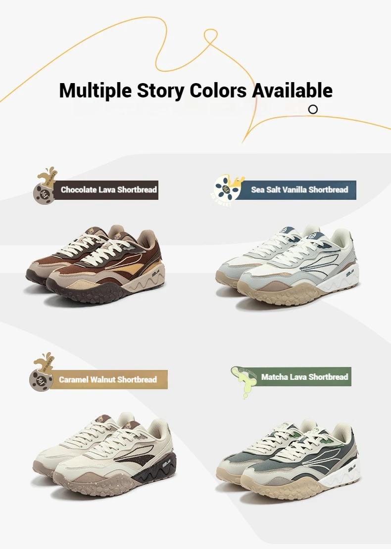 361 Degrees Men's Sports Shoes Autumn Couple New Mesh Retro Wear-resistant Non-Slip Casual Thick-soled Sneakers Male 672446763