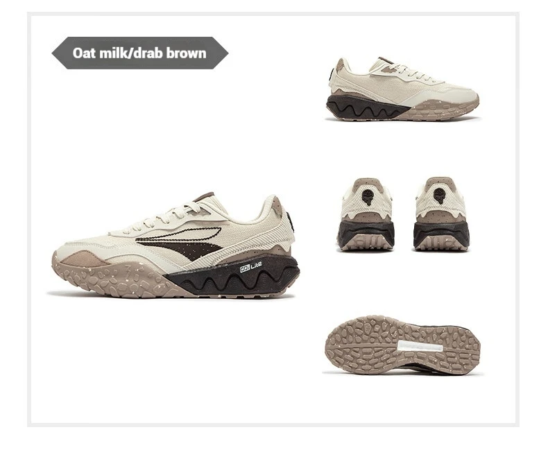 361 Degrees Men's Sports Shoes Autumn Couple New Mesh Retro Wear-resistant Non-Slip Casual Thick-soled Sneakers Male 672446763