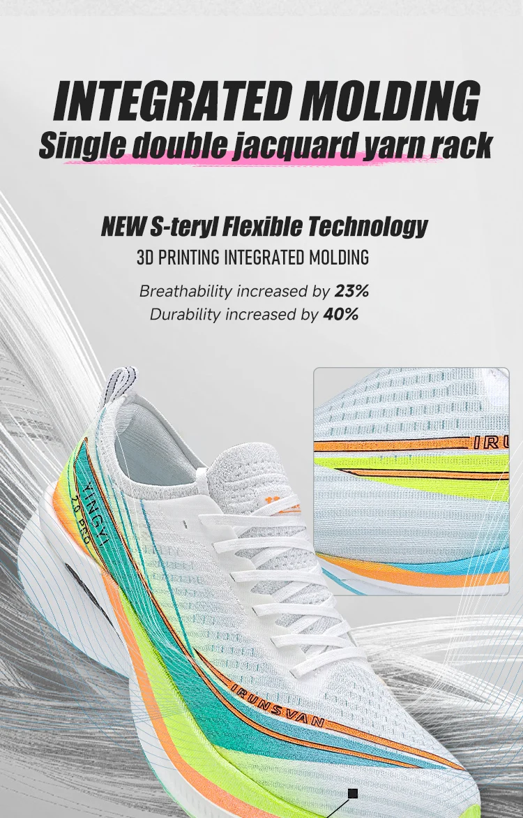 IRUNSVAN SHADOW WING 2.0 PRO 2025 Marathon Sports Running Shoes Outdoor Breathable Men Sports Shoes Anti-slip Male Sneakers 2503