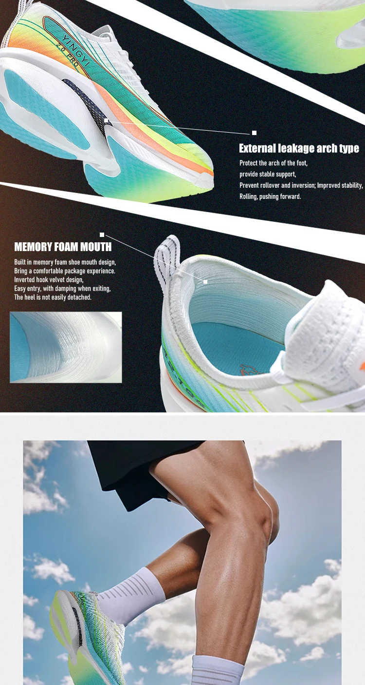 IRUNSVAN SHADOW WING 2.0 PRO 2025 Marathon Sports Running Shoes Outdoor Breathable Men Sports Shoes Anti-slip Male Sneakers 2503