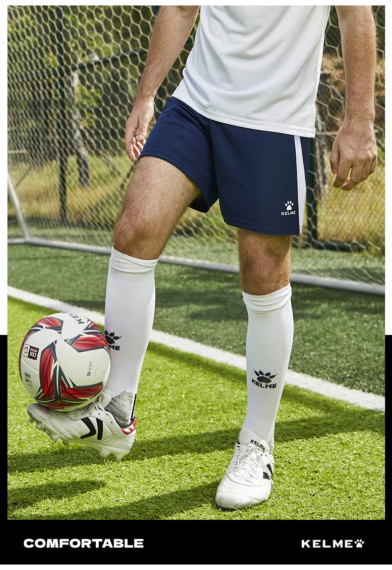 Kelme Men's Football Training Shorts Outdoor Running Breathable Shorts Fitness Sports Quick-drying Pants Daily Leisure