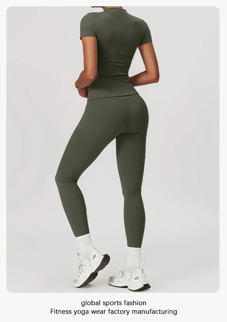 Women's Sports T Shirt Summer Short Sleeve Running Round Neck Breathable Stretchy GYM Yoga Slim Fitness Active Top Tee