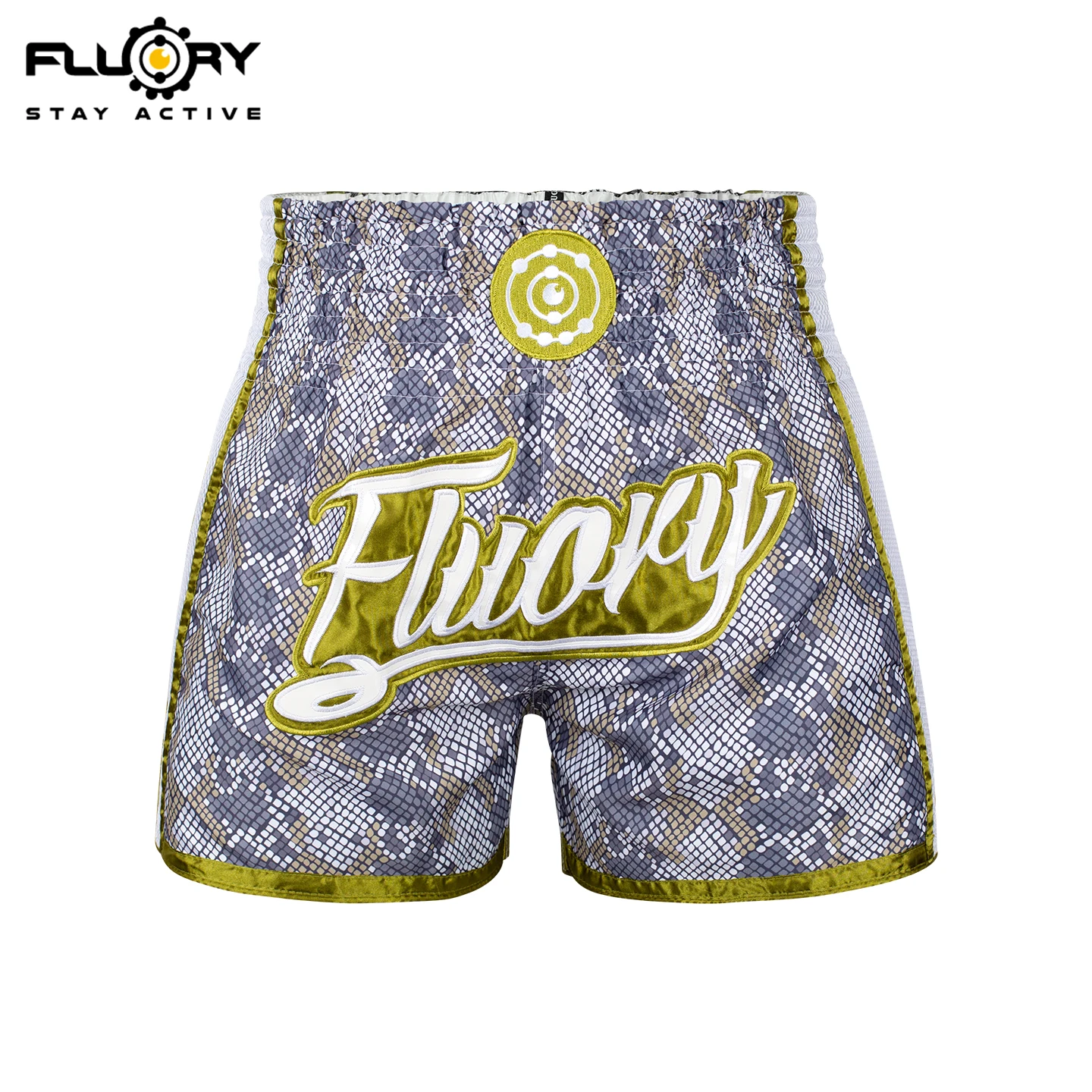 Fluory 1Piece Muay Thai Shorts Golden Boxing Training Shorts Men's Boxing Clothing Women Free Fight Shorts Free Fight Custom