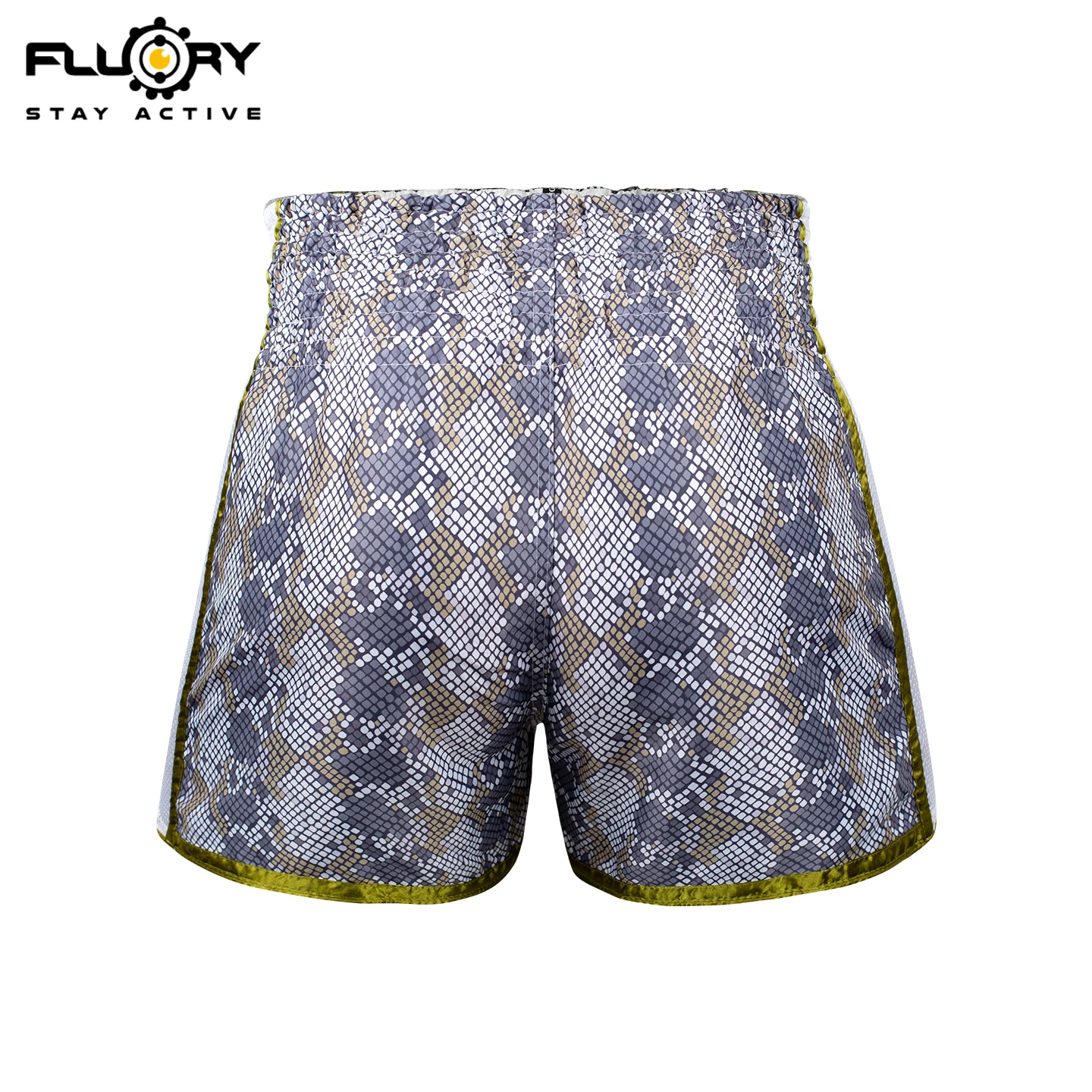 Fluory 1Piece Muay Thai Shorts Golden Boxing Training Shorts Men's Boxing Clothing Women Free Fight Shorts Free Fight Custom