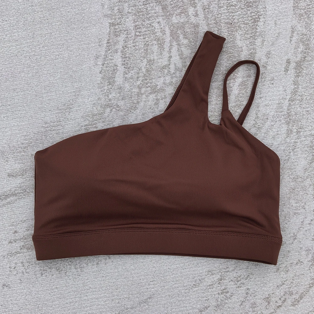 Women Sports Bras Sexy Single Strap Yoga Bra Running Women Sports Underwear Gym Top Stretch Push Up Bra Women Vest