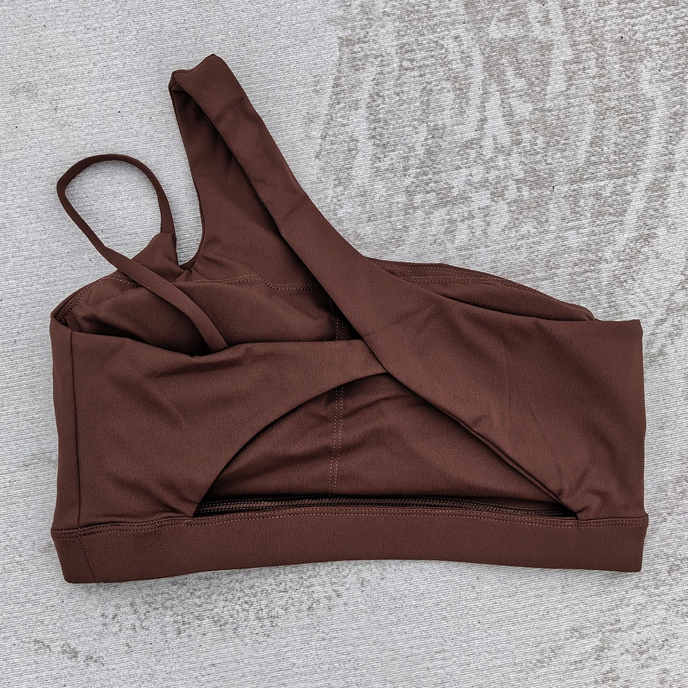 Women Sports Bras Sexy Single Strap Yoga Bra Running Women Sports Underwear Gym Top Stretch Push Up Bra Women Vest